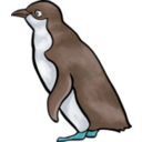 download The Lca2010 Penguin Blu clipart image with 180 hue color