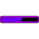 download Progress Bar clipart image with 270 hue color
