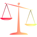 download Scales Of Justice Colored Glassy Effect Derivative clipart image with 135 hue color