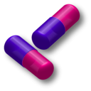 download Two Capsules clipart image with 270 hue color