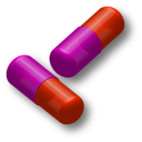 download Two Capsules clipart image with 315 hue color