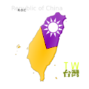 download Map Based Flag Of Taiwan clipart image with 45 hue color
