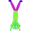 download Handstand clipart image with 90 hue color