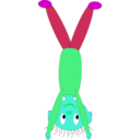 download Handstand clipart image with 135 hue color