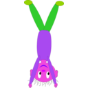 download Handstand clipart image with 270 hue color
