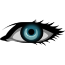 download Blue Eye clipart image with 0 hue color
