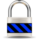 download Secure Padlock Silver Light clipart image with 180 hue color