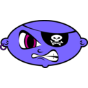 download Mean Pirate Kid clipart image with 225 hue color