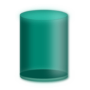 download Blue Cylinder clipart image with 315 hue color