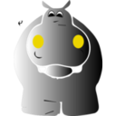download Hippo clipart image with 90 hue color