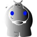 download Hippo clipart image with 270 hue color