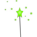 download Star Magic Wand clipart image with 45 hue color