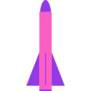 download Rocket clipart image with 270 hue color