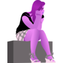 download Waiting Girl Ph By Rones clipart image with 270 hue color