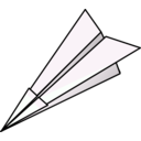 download Paper Plane clipart image with 135 hue color