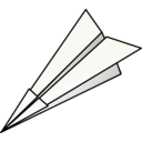 download Paper Plane clipart image with 225 hue color