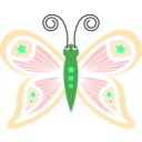 download Cartoon Butterfly Pt5 clipart image with 90 hue color