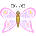 download Cartoon Butterfly Pt5 clipart image with 0 hue color