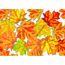 download Fall Leaves Superbright clipart image with 0 hue color