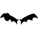 download Bat clipart image with 270 hue color