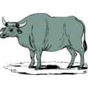 download Gaur clipart image with 135 hue color