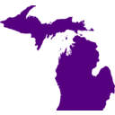 download State Of Michigan clipart image with 45 hue color