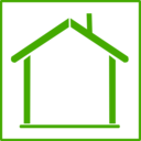 Eco Green House Icon