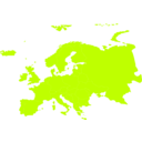 download European Continent clipart image with 315 hue color