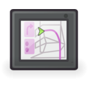 download Automotive Navigation System clipart image with 90 hue color
