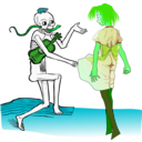 download Dance Macabre clipart image with 90 hue color