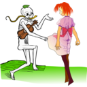 download Dance Macabre clipart image with 0 hue color