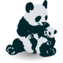 download Panda Baby Panda clipart image with 90 hue color
