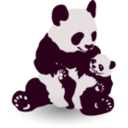 download Panda Baby Panda clipart image with 225 hue color