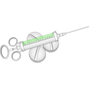 download Syringe clipart image with 270 hue color