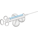 download Syringe clipart image with 0 hue color