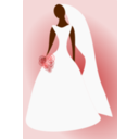 download Bride clipart image with 0 hue color