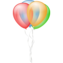 download Balloons clipart image with 0 hue color