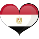 download Egypt Heart Flag clipart image with 0 hue color
