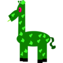 download Funny Giraffe clipart image with 90 hue color