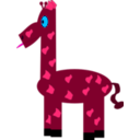 download Funny Giraffe clipart image with 315 hue color