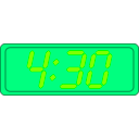download Digital Clock clipart image with 90 hue color