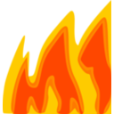 download Flames clipart image with 0 hue color