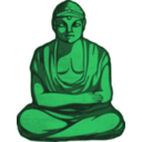 download Golden Buddha clipart image with 90 hue color