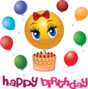 Girl Birthday Smiley Emoticon