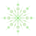 download Snowflake clipart image with 270 hue color