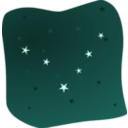 download Stars In The Night clipart image with 315 hue color