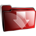 download Folder Icon Red Download clipart image with 0 hue color