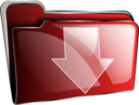 Folder Icon Red Download