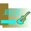 download Music clipart image with 135 hue color