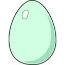 download White Egg clipart image with 90 hue color